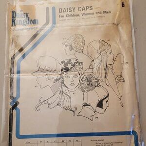 Vintage Daisy Kingdom Daisy Caps for Women, Men, & Children All Sizes